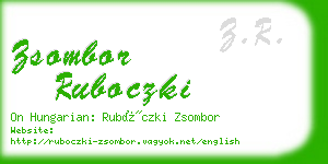 zsombor ruboczki business card